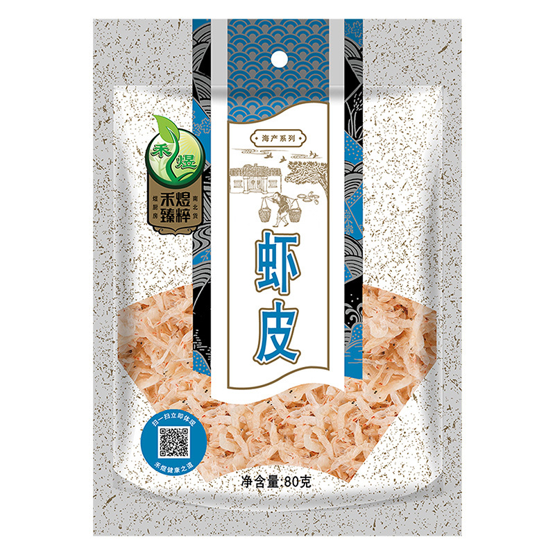 禾煜 精品虾皮 80g/包 淡干虾米 南北干货 海产可磨虾皮粉高清大图