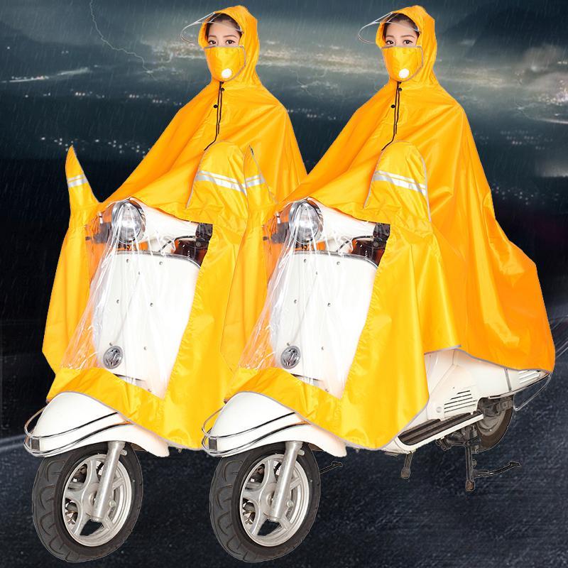 面罩雨衣摩托车雨衣雨披电动车雨衣加大加厚单人雨衣