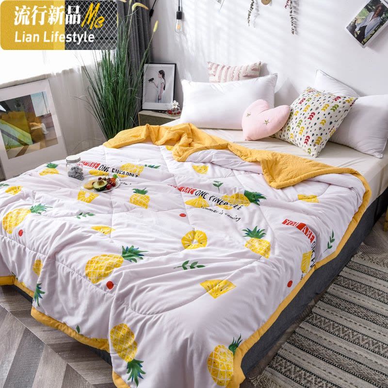 洛卡棉空调被夏凉被薄款夏季被子单人学生双人薄被子春秋被芯可机 三维工匠图片