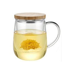 尚明 S025A 竹馨花茶玻璃杯 (单位:个)500ml