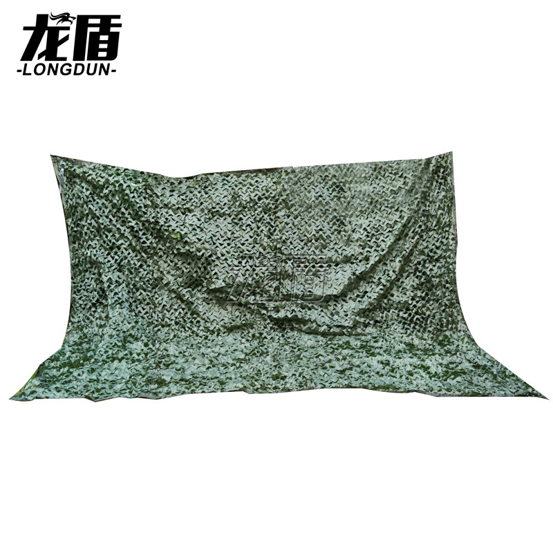 龙盾 210D涤纶牛津布户外伪装网汽装饰网绿色伪装网1平方