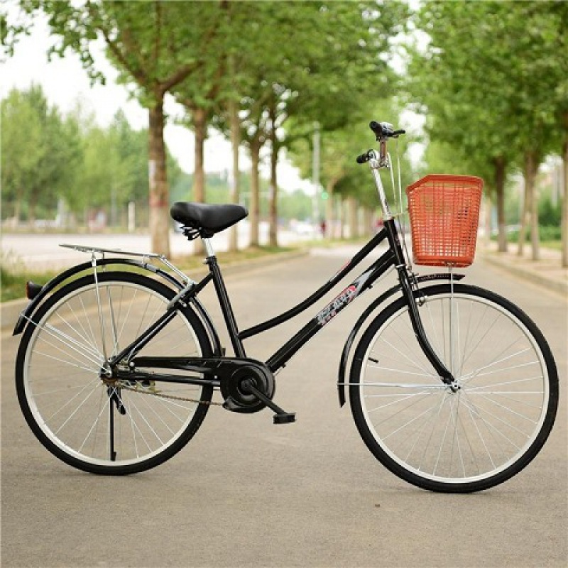 自行车男女式24寸26寸女士公主轻便休闲成人复古城市学生脚踏车视频