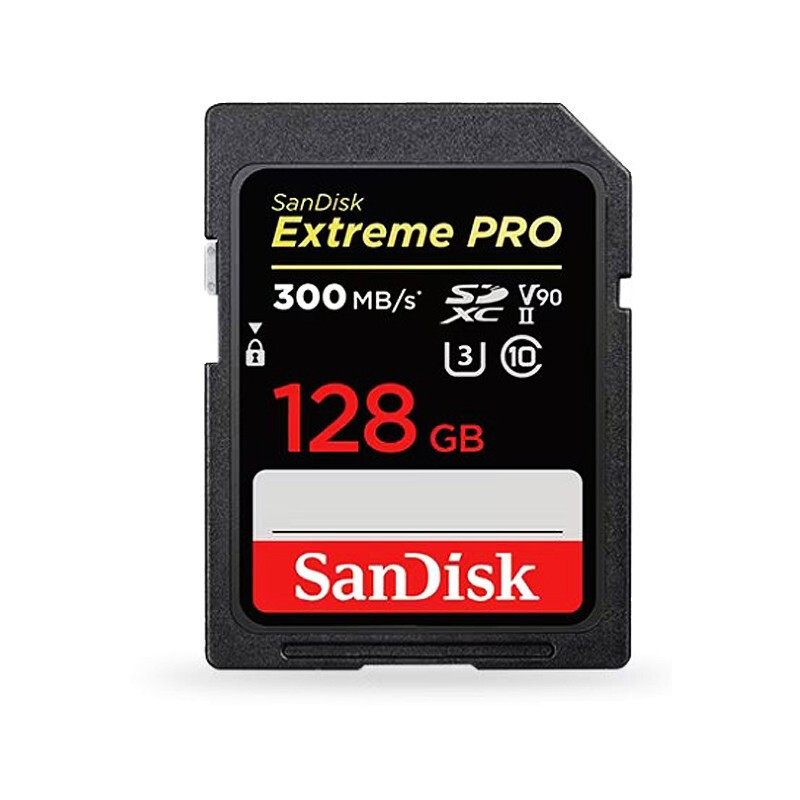 闪迪(SanDisk)128GB SD存储卡U3 C10 8K数码相机内存卡读速300MB/s 写速260MB/s高清大图