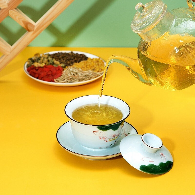 北京同仁堂菊花决明子茶牛蒡根金银花茶熬夜养生茶明目去肝火正品