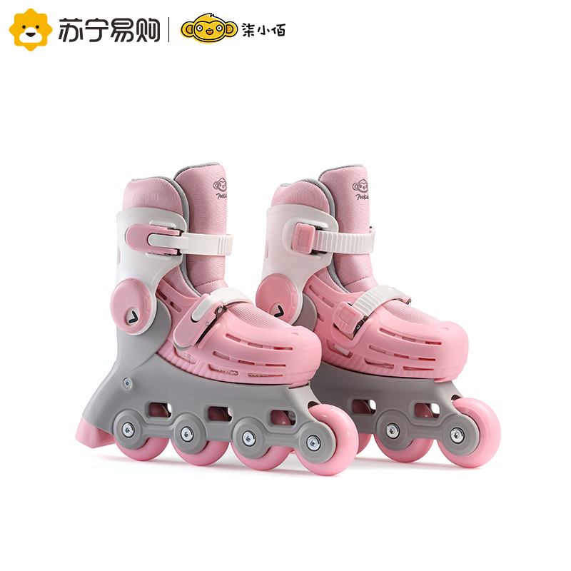 小米生态链 柒小佰儿童轮滑鞋码可调大小3-5-7岁初学者小孩溜冰鞋直排四轮轮滑鞋 码数(24.5-31)高清大图