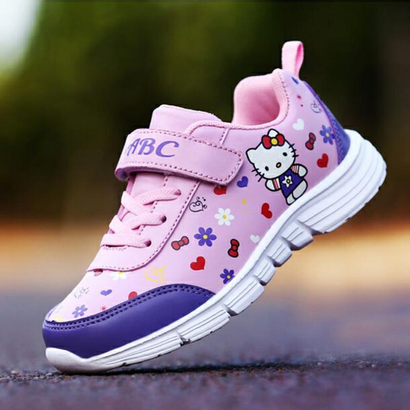 女童鞋秋季女童运动鞋皮面儿童鞋子防水童鞋女童冬季跑步鞋小学生775