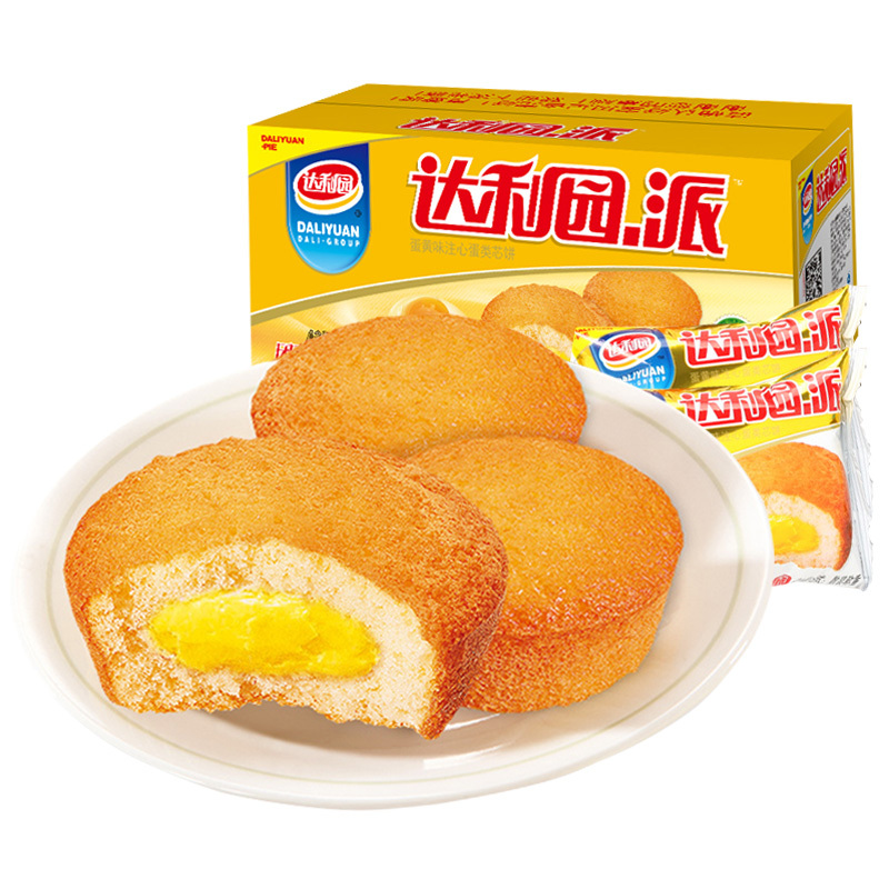 达利园 西式糕点 草莓派1500g(营养早餐 蛋黄注心派 面包整箱)