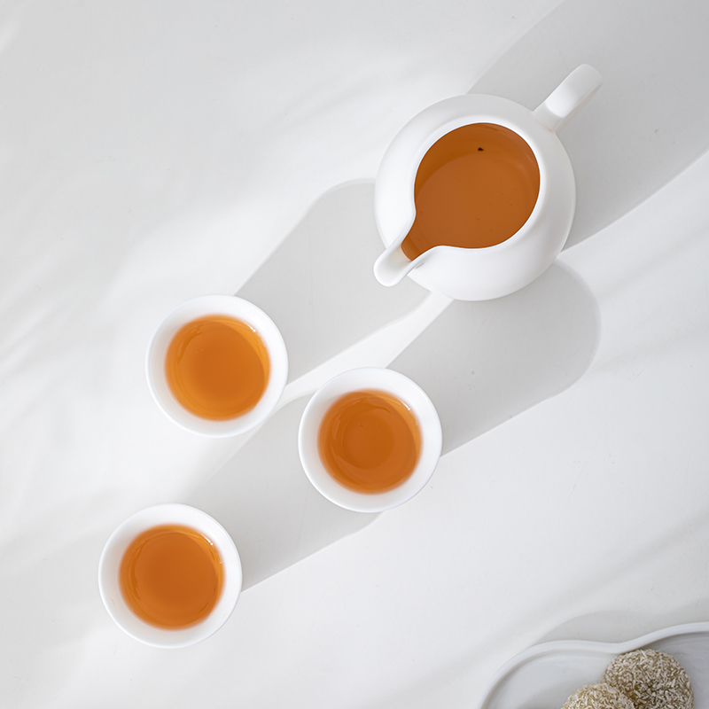 苏氏陶瓷(SUSHI CERAMICS)素烧白瓷功夫茶具套装德化中国白送礼陶瓷茶具茶杯泡茶盖碗高清大图