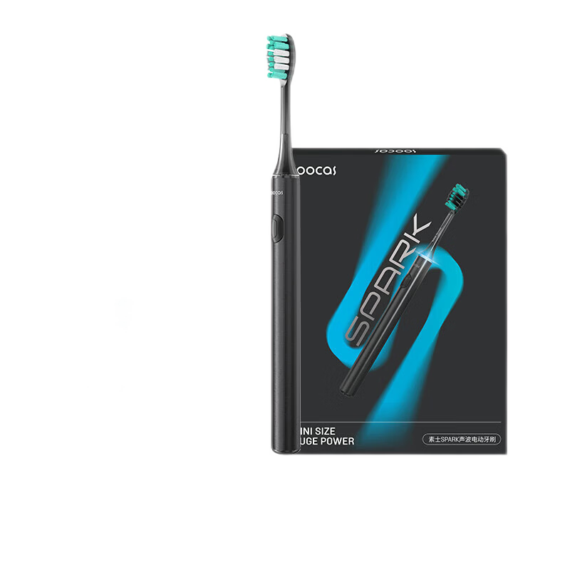 素士(SOOCAS)电动牙刷MT1 黑色 小米生态链精选 成人护牙齿净白软毛刷美白声波震动情侣免打孔送女友生日礼物礼盒装高清大图