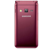 SAMSUNG/三星 Galaxy Folder2 (SM-G1650)2GB+16GB 碧玺红 全网通4G翻盖老人手机
