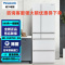 松下 NR-F607HX-W5 588L变频风冷无霜冰箱自动制冰多功能进口大容量电冰箱 月光白