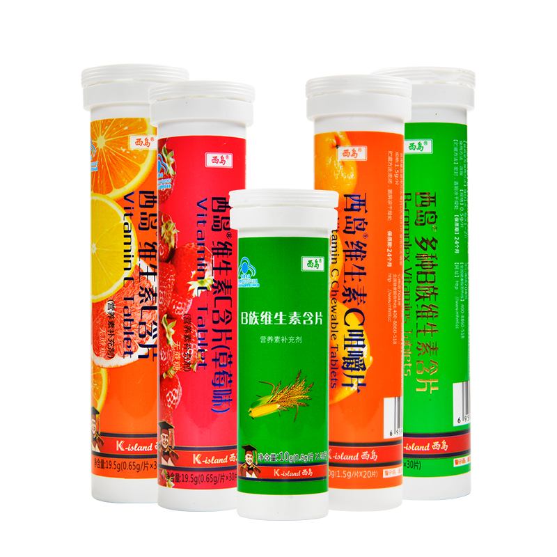 西岛牌多种b族维生素含片15g补充多种b族维生素参数