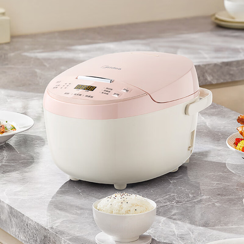 美的(Midea) 电饭煲3L黑瓷圆釜内胆一键柴火饭十大功能菜单24h智能预约电饭锅MB-AFB3055R高清大图