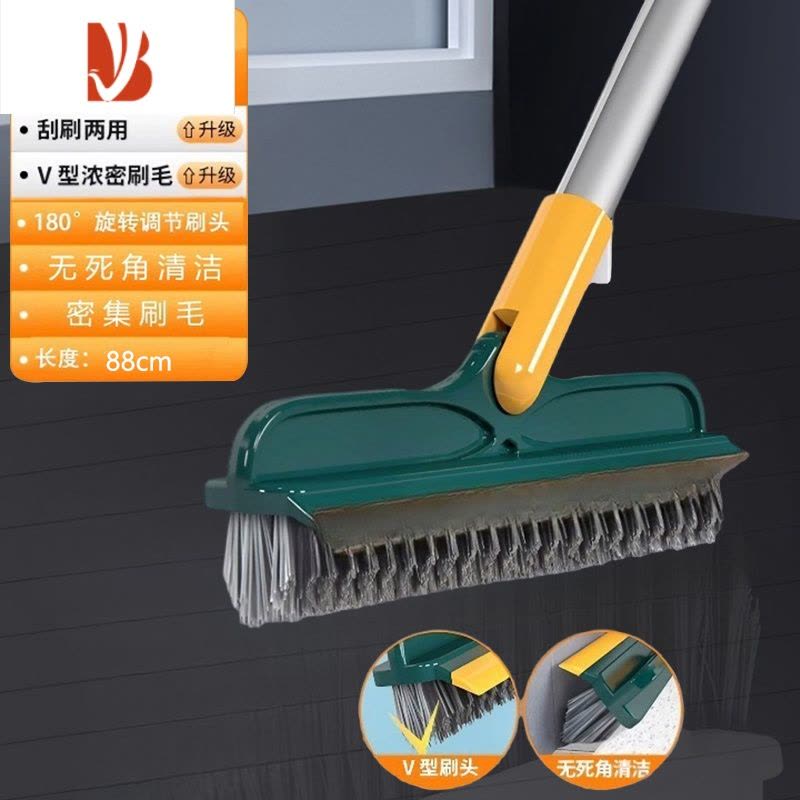 三维工匠地缝刷洗地刷地刷子浴室洗墙瓷砖清洁长柄厕所无死角卫生间地板刷图片