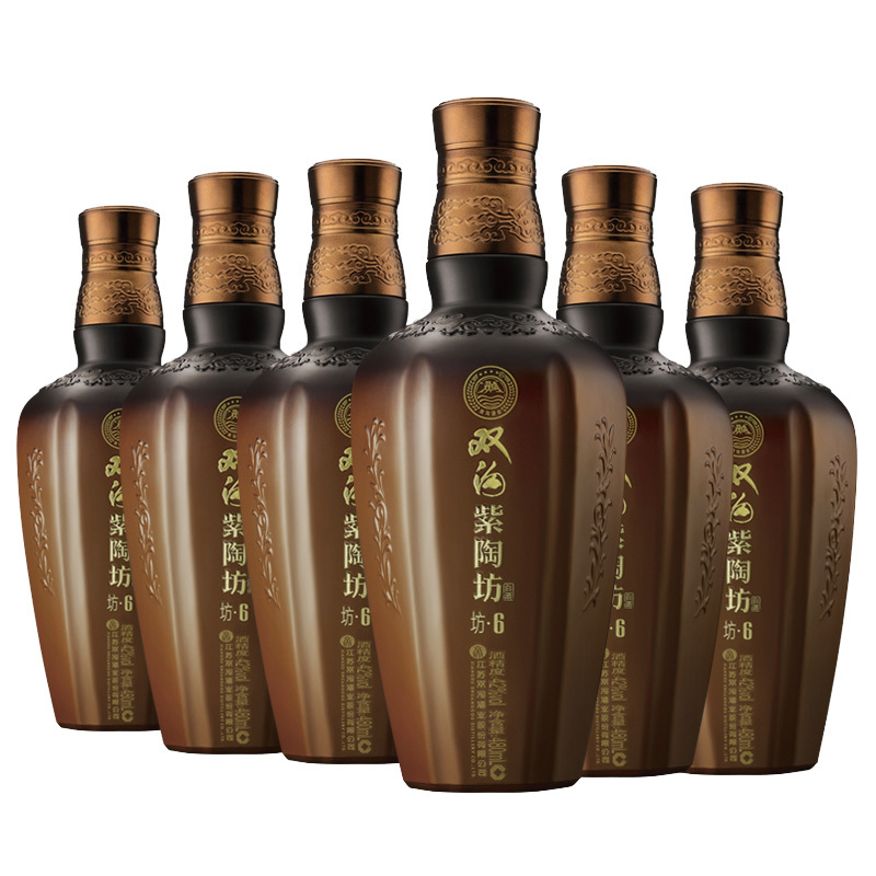 双沟 紫陶坊 坊6 42度480ml*6瓶 整箱装 浓香型白酒