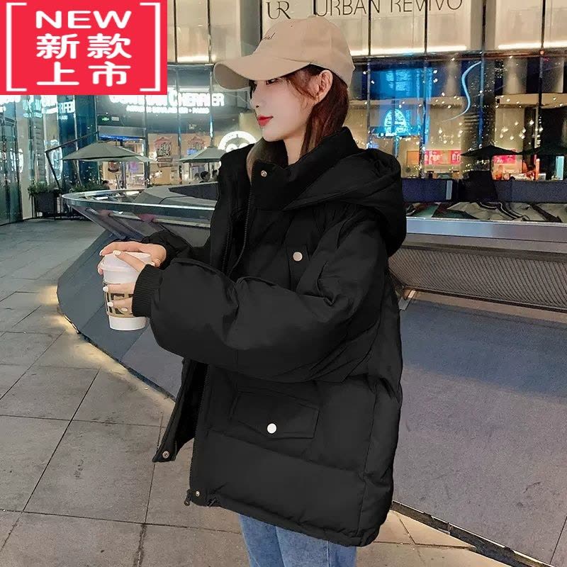 可莉允14中学生短款羽绒服大童冬装15小女孩学院风韩版棉衣棉服加厚外套图片