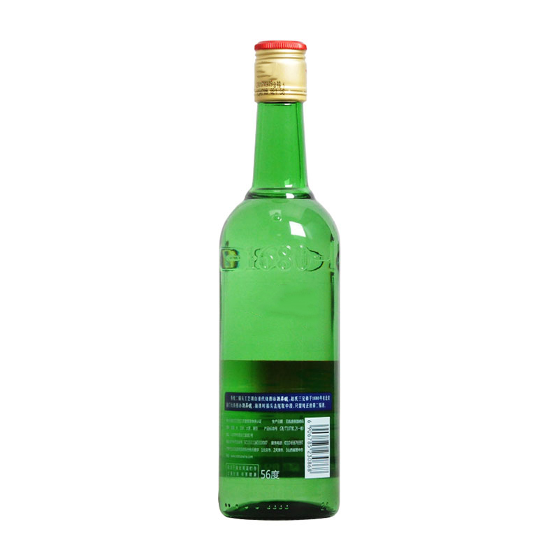 大二绿瓶56度500ml 白酒(新老包装随机发货) 纯粮酿造 口感醇香