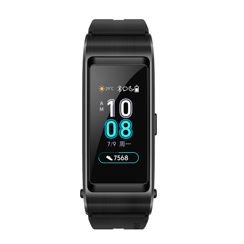 华为(HUAWEI) 智能手环 B5 运动版(曜石黑)智能蓝牙耳机 连续心率监测 彩屏全触控 运动手环