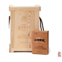 中粮中茶牌湖南安化黑茶百年木仓崖畔野放K13-9茯砖茶木盒装 2280g