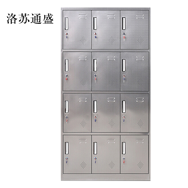 洛苏通盛不锈钢员工储物柜文件柜存放柜子更衣柜存包柜十二更衣柜常规款