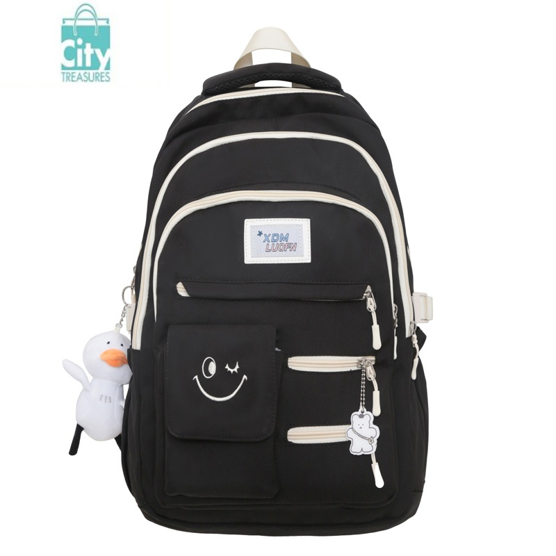 bangdou书包女初中生高中学生校园背包韩版潮小学生大容量减负轻便