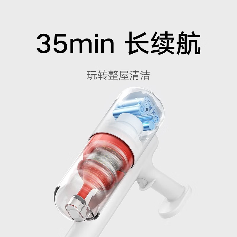 小米(mi)米家无线吸尘器2 Lite家用手持小型大吸力B204高清大图