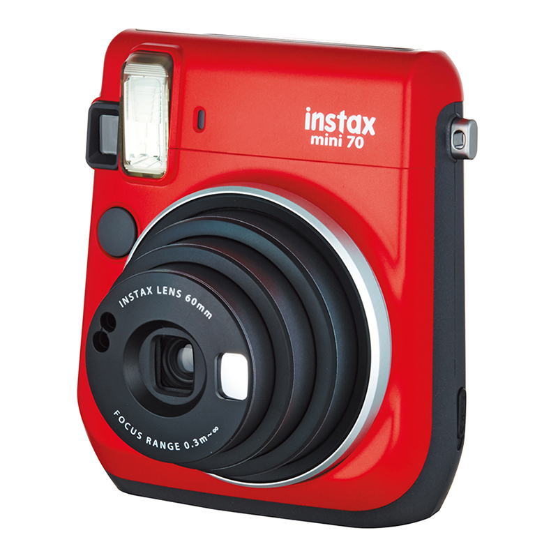 富士(FUJIFILM)INSTAX 拍立得 相机 一次成像相机 mini70 相机 烈焰红 精美套餐三(含30张胶片)