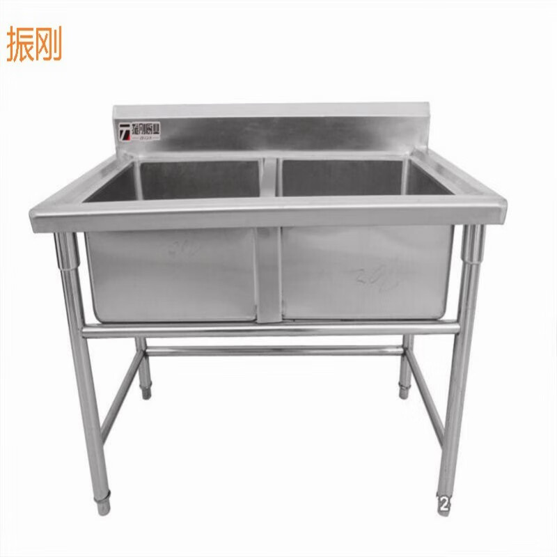 振刚 不锈钢双眼水池 1200*700*800 台高清大图