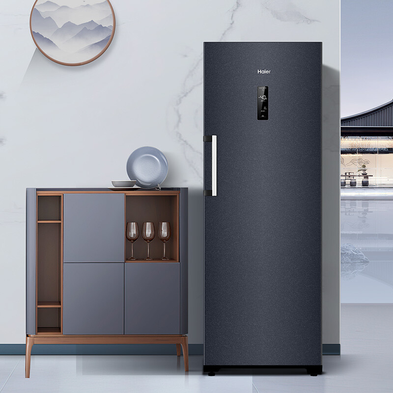 海尔(haier)226升bd-226wghec-40℃风冷变频家用立式冰柜 冷藏冷冻