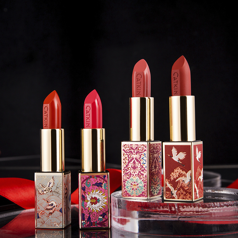 苏宁极物卡婷catkin点绛唇口红cr136南国红豆36g