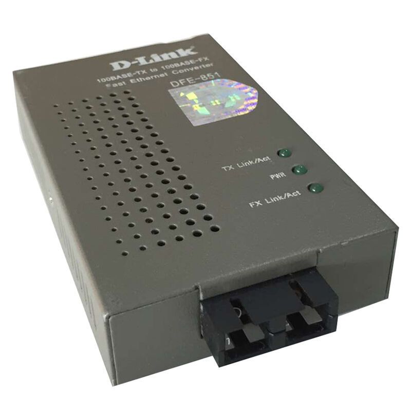 dlink友讯DFE-851百兆单模光纤收发器D-Link光电转换器