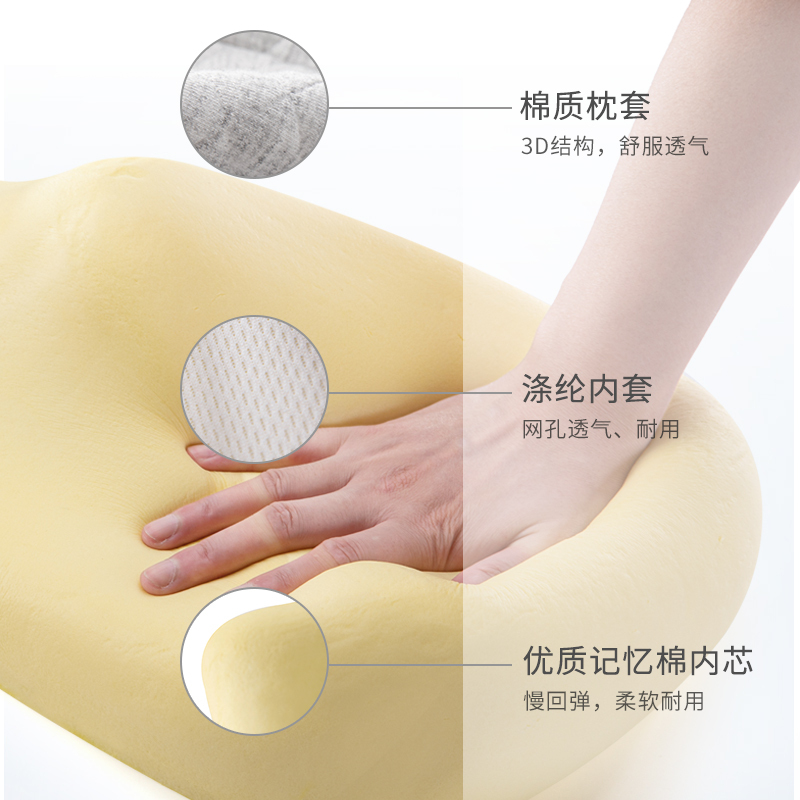 睡眠博士(AiSleep) 颈椎修复牵引枕 颈椎支撑护颈安睡记忆枕 护颈成人功能枕头