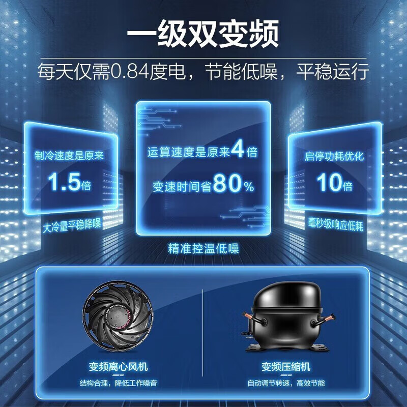 海尔(Haier)冰箱470升风冷无数十字对开门四开门超薄嵌入式一级能效双变频节能家用母婴电冰箱 470L+阻氧干湿分储高清大图