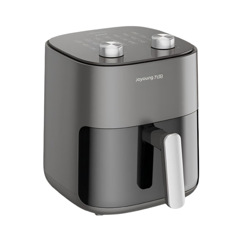 九阳空气炸锅5L双旋钮调时控温电镀手柄握感舒适KL50-V132