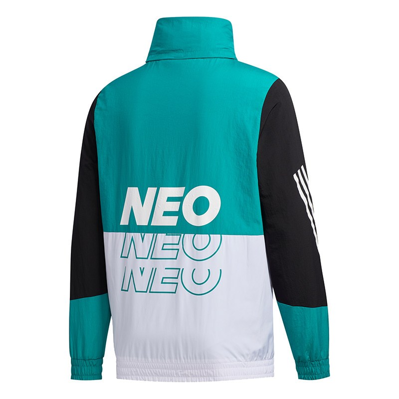 adidas阿迪达斯NEO 男士外套2020春季连帽休闲运动夹克GE5499