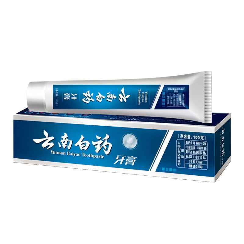 云南白药牙膏 100g/支 留兰香型 破损赔付 清新口气高清大图