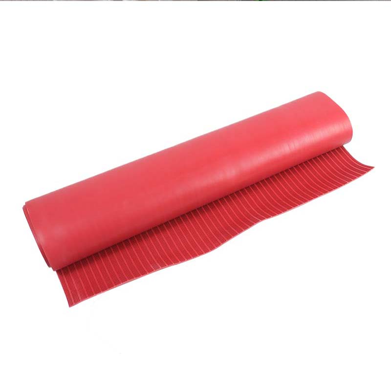典虎 绝缘胶垫 红色条纹 6kv 5米*1米*3mm 卷高清大图