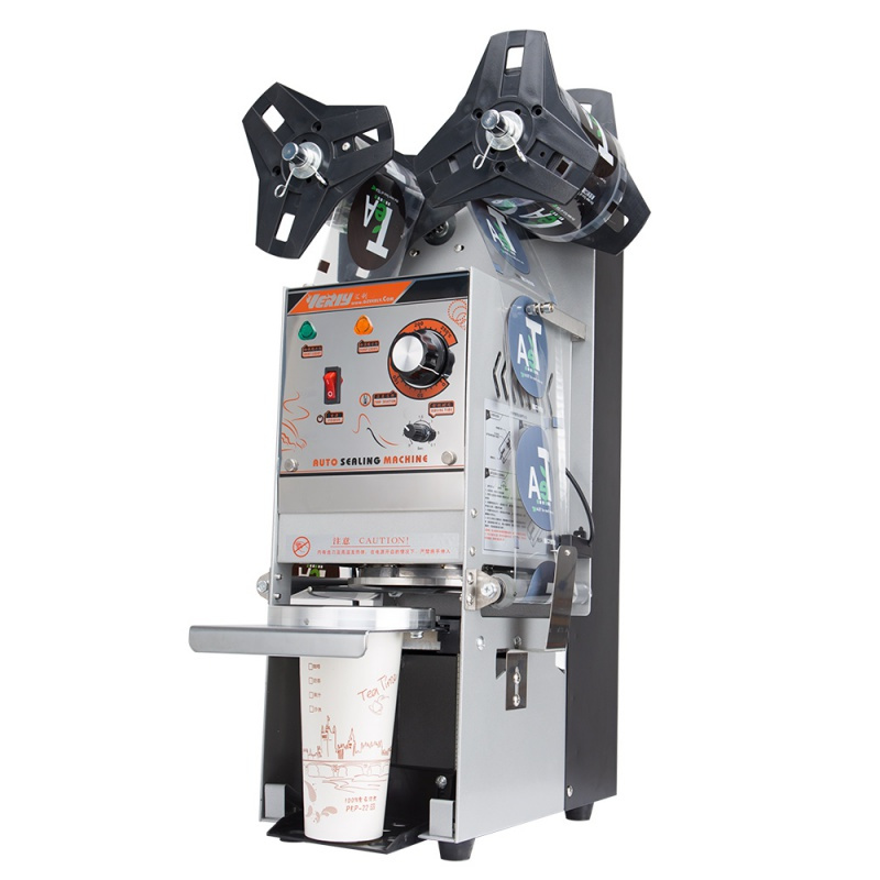 奶茶封口机商用全自动奶茶店封杯机外卖饮料豆浆封杯机