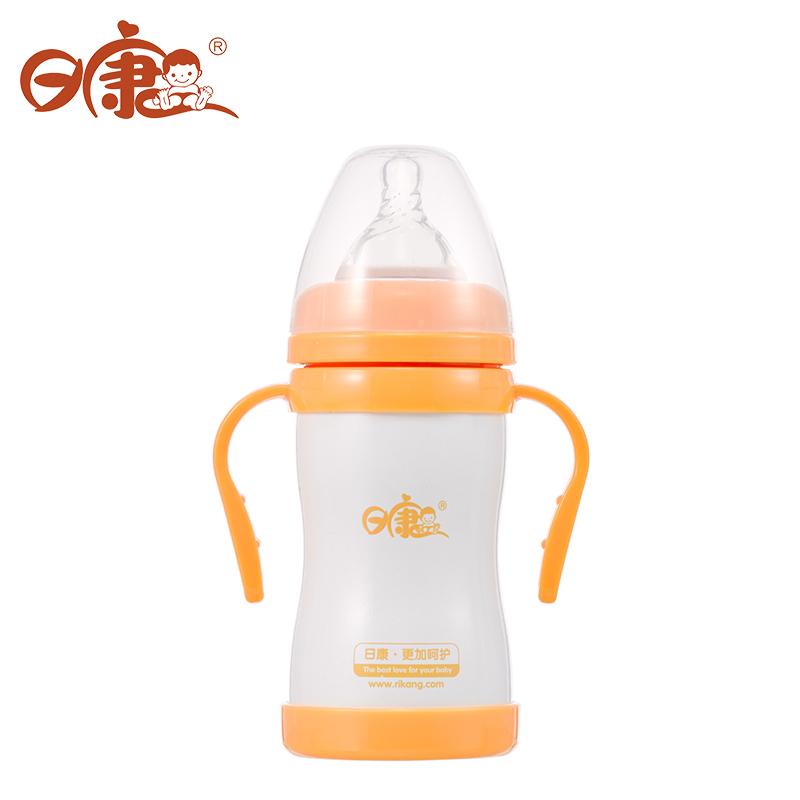 日康宽口径不锈钢自动奶瓶(160ML) RK-3115