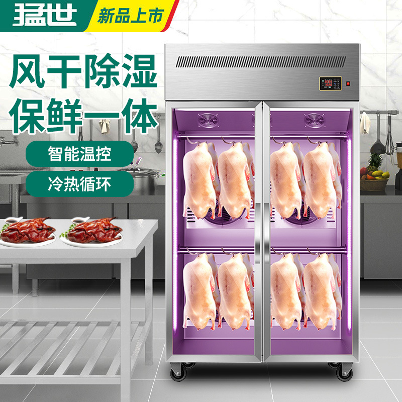 商用烤鸭晾胚保鲜柜烧鸭烧鹅烧腊晾胚柜风干柜 豪华智能款单门不锈钢