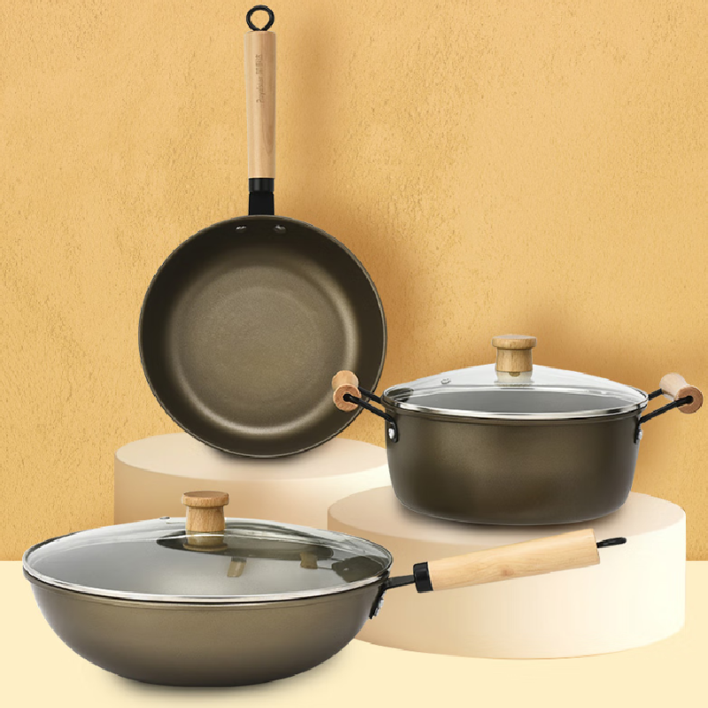 荣事达-钛享雅致锅具三件套RG-TS3808SN高清大图