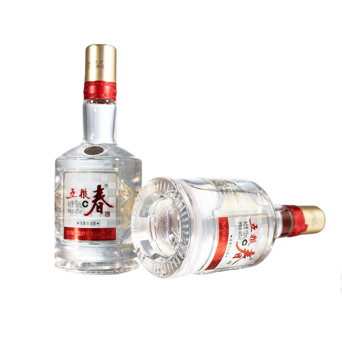 五粮液 五粮春45度100ml 光瓶 浓香型白酒 小酒版高清大图