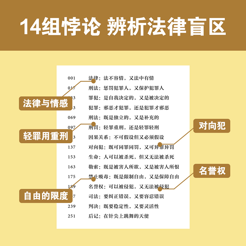 [正版]法律的悖论印签版罗翔新书金句签印版2023新书普法新作罗翔老师的书着刑法悖论十四讲学讲义十讲法外狂徒张三经典案例高清大图