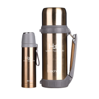 爱奇屋(aichiw) 印象生活保温壶保温杯套装AI-065 1000ml+500ml金色