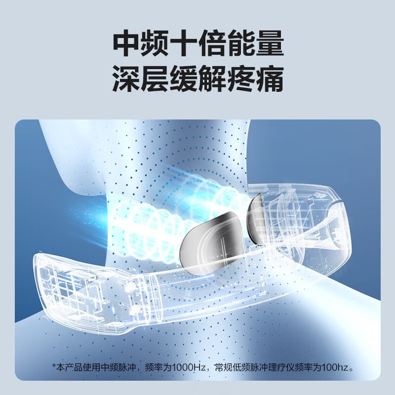 SKG颈椎按摩器 肩颈部按摩仪 脖子按摩器办公室中频热敷护颈ZP13中频治疗仪白色/1台