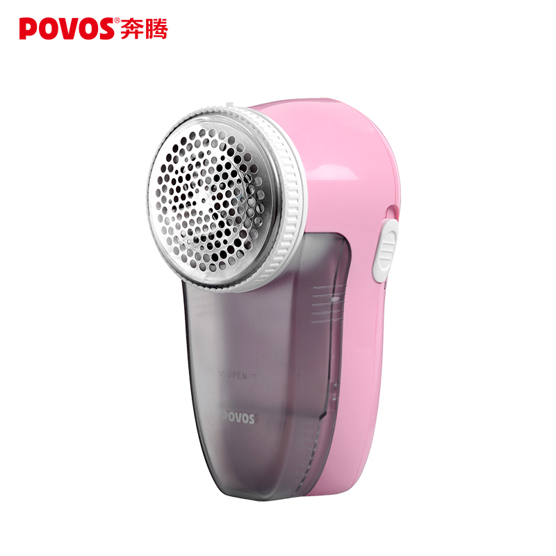 奔腾(POVOS)毛球器PW322 3刀头旋转剃毛器 大容量储毛空间 充电式 粉红色 可剃羊毛衫;呢大衣;围巾;针织衫;