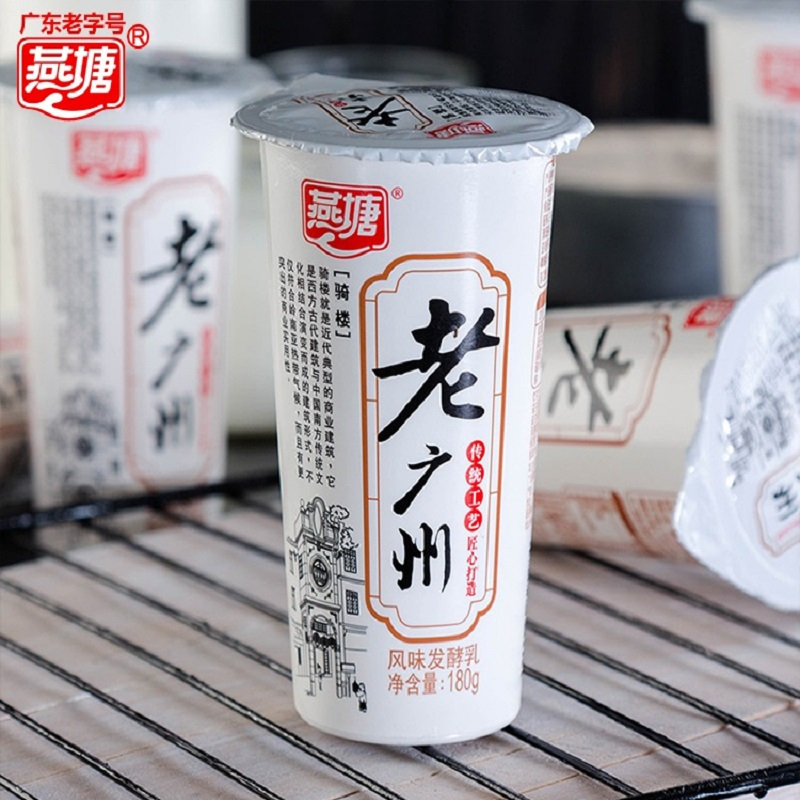 燕塘(老广州)风味发酵乳杯装180gx6杯/组