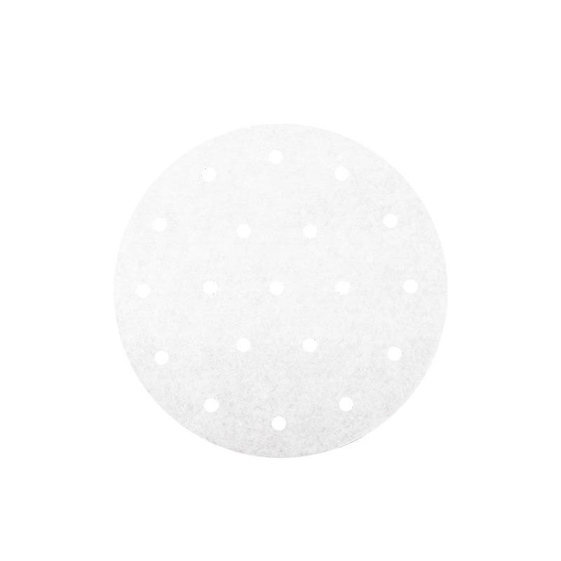 蒸笼纸蒸包子馒头的纸垫家用蒸笼垫子不粘一次性油纸蒸笼布-20cm圆 100张*1包高清大图