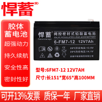 12V7AH阀控式铅酸免维护蓄电池直流屏EPS应急安防通讯电瓶6FM7-12