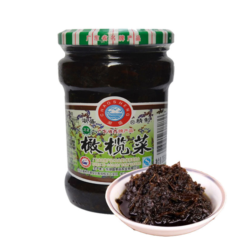 潮盛(CHAOSHENG) 精制橄榄菜285g 瓶装 榨菜 下饭菜 面条泡面好搭档 酱菜类 蔬菜类